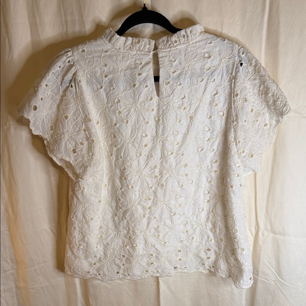 JODIFL Cream Eyelet Two-Piece Set - Picture 4 of 5